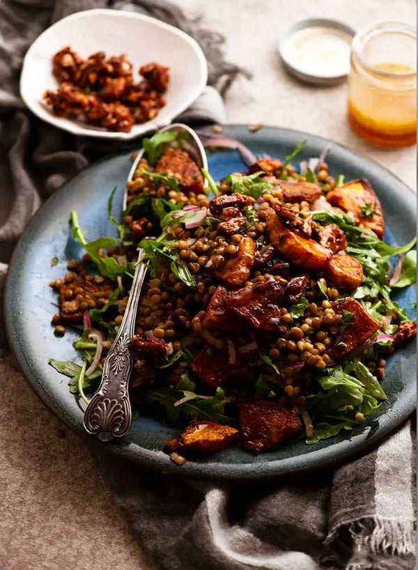 Sweet Potato, Lentil & Arugula Salad