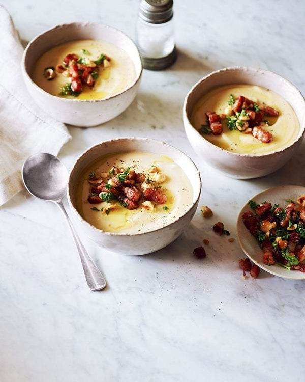Roasted Parsnip and Bacon Soup