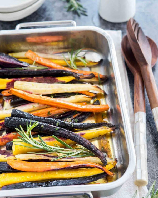 Maple Orange Poached Heirloom Carrots